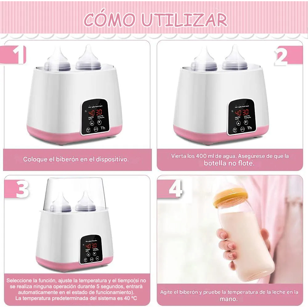 Esterilizador y Calentador de Mamaderas Niña