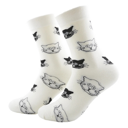 😻 Calcetines "cara de gato" 🐈