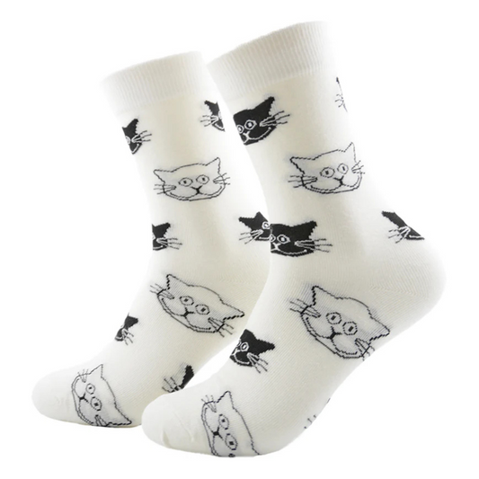 😻 Calcetines "cara de gato" 🐈