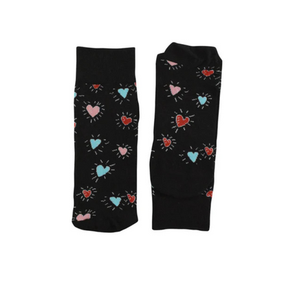 💛💚 Calcetines “Corazón Rebelde” 🖤❤️