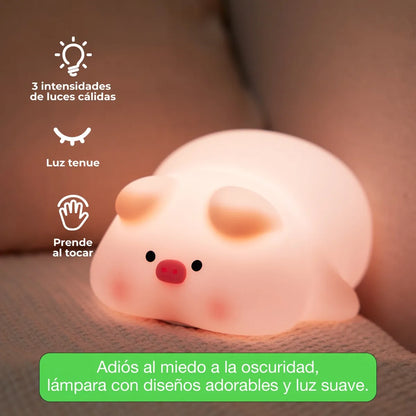 Lampara Led Infantil - Cerdito