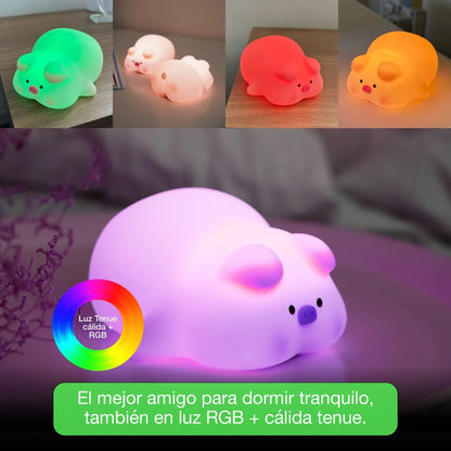 Lampara Led Infantil - Cerdito