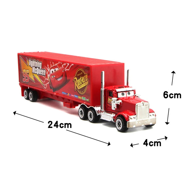 Set 7 Autos Metal Cars Disney – McQueen, Jackson Storm y Mack 1:55