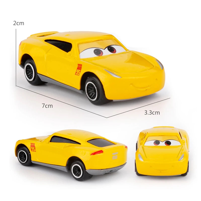 Set 7 Autos Metal Cars Disney – McQueen, Jackson Storm y Mack 1:55