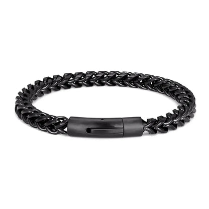 Pulsera de Acero Inoxidable Chapado en Oro 18K con Cierre Magnético