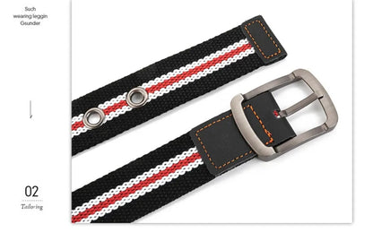 Cinturón Táctico de Lona – Unisex, Ajustable y Resistente para Uso Diario