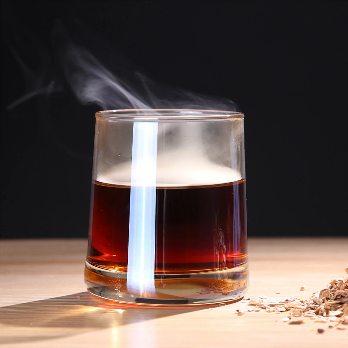 Kit Ahumador de Cócteles – Incluye 4 Astillas de Madera para Whisky y Tragos