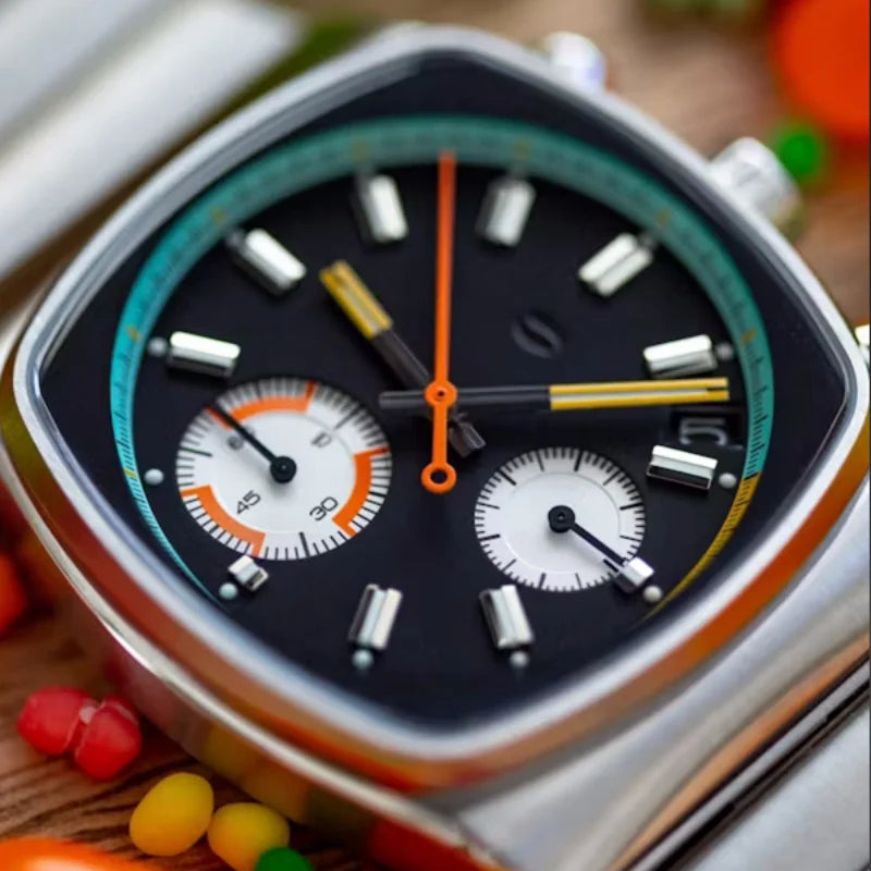 Reloj Deportivo Hombre CILOA – Diseño Wormhole, Esfera Grande
