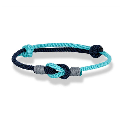 Pulsera con Nudo Ajustable Bicolor