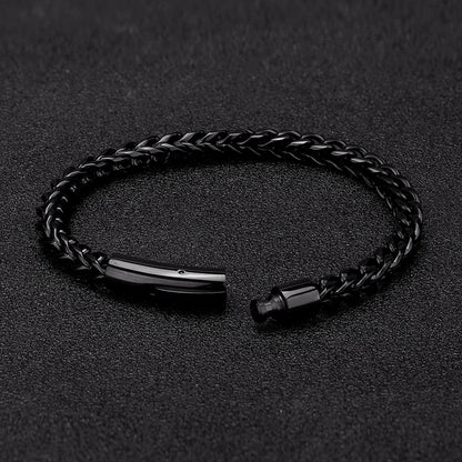 Pulsera de Acero Inoxidable Chapado en Oro 18K con Cierre Magnético