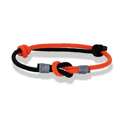 Pulsera con Nudo Ajustable Bicolor