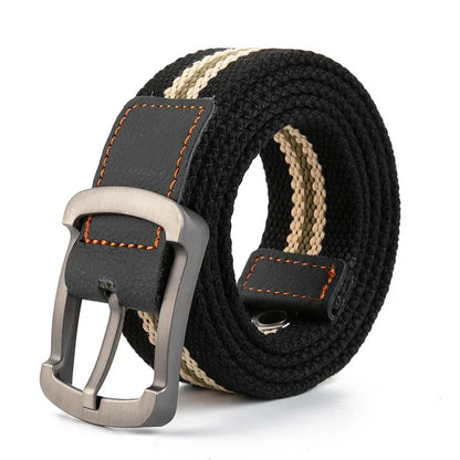 Cinturón Táctico de Lona – Unisex, Ajustable y Resistente para Uso Diario