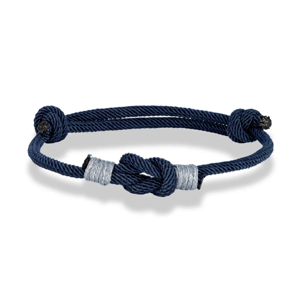 Pulsera con Nudo Ajustable Bicolor