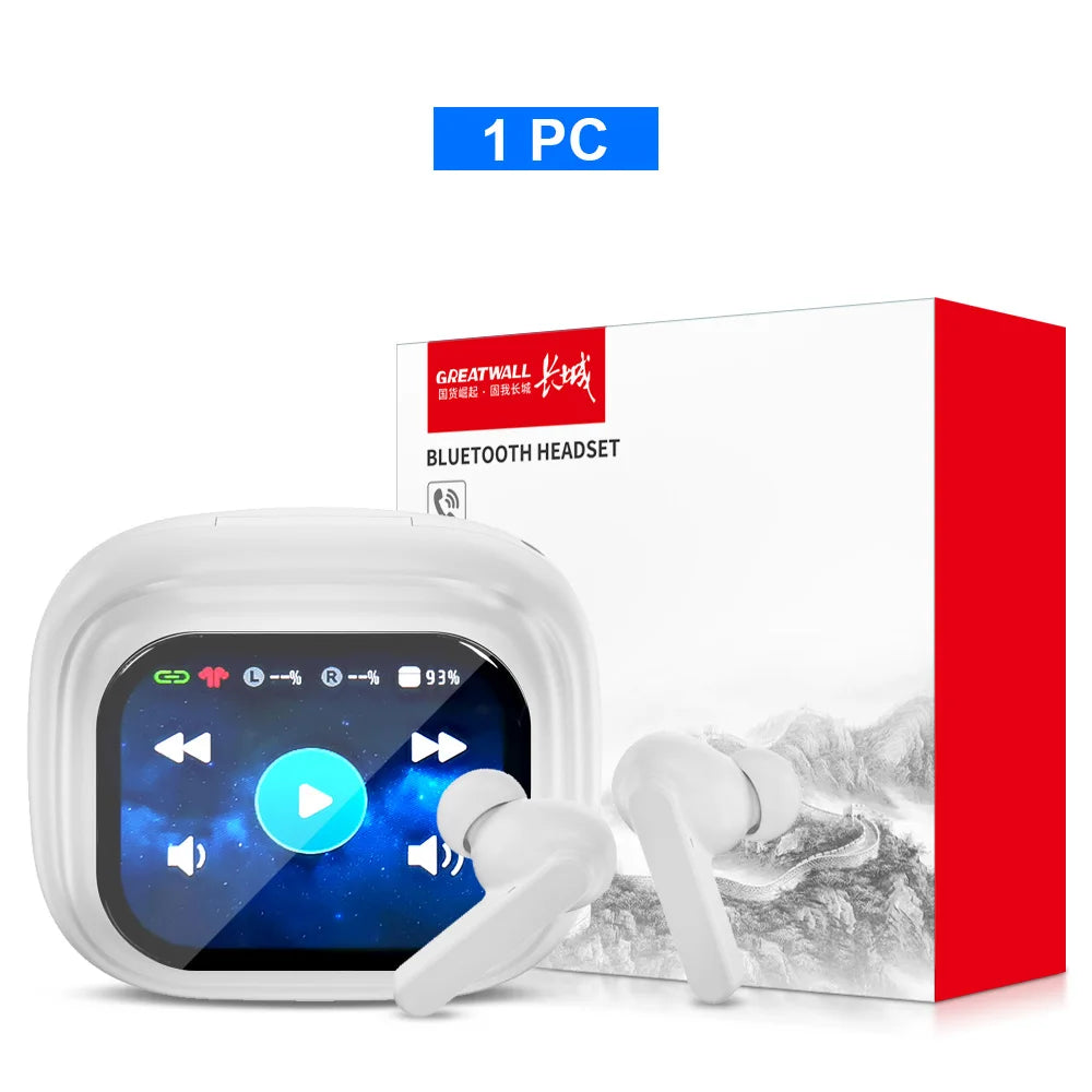 Auriculares Bluetooth TWS GREATWALL – HiFi, Pantalla Táctil LCD y Llamadas HD
