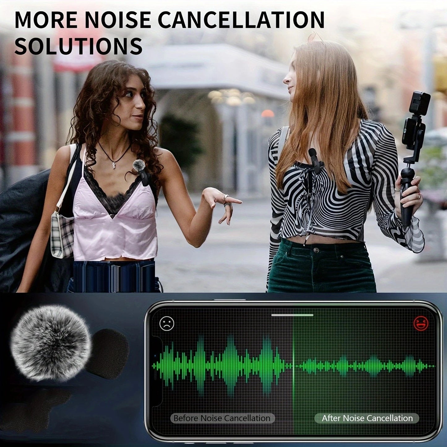 Micrófono Lavalier Inalámbrico – para iPhone y Android