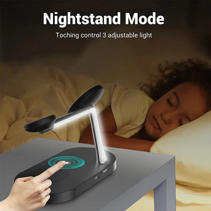 Cargador Inalámbrico 3 en 1 – Para iPhone, Apple Watch y AirPods