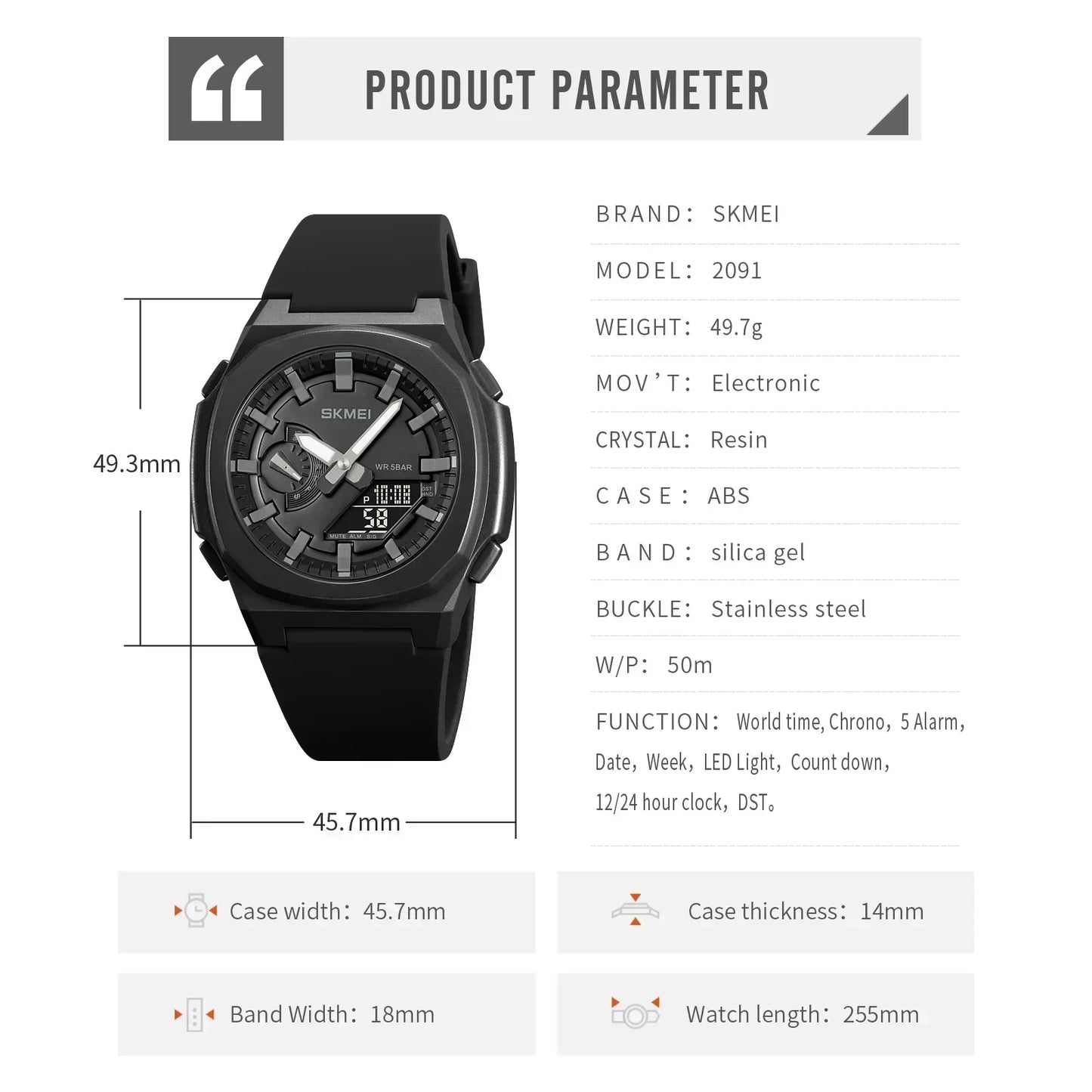 Reloj Deportivo SKMEI 2091