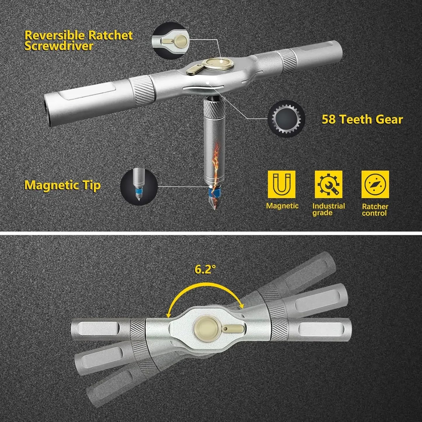Kit de destornilladores magnético 30 en 1
