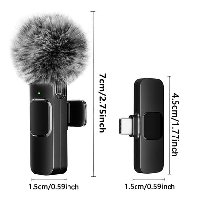 Micrófono Lavalier Inalámbrico – para iPhone y Android