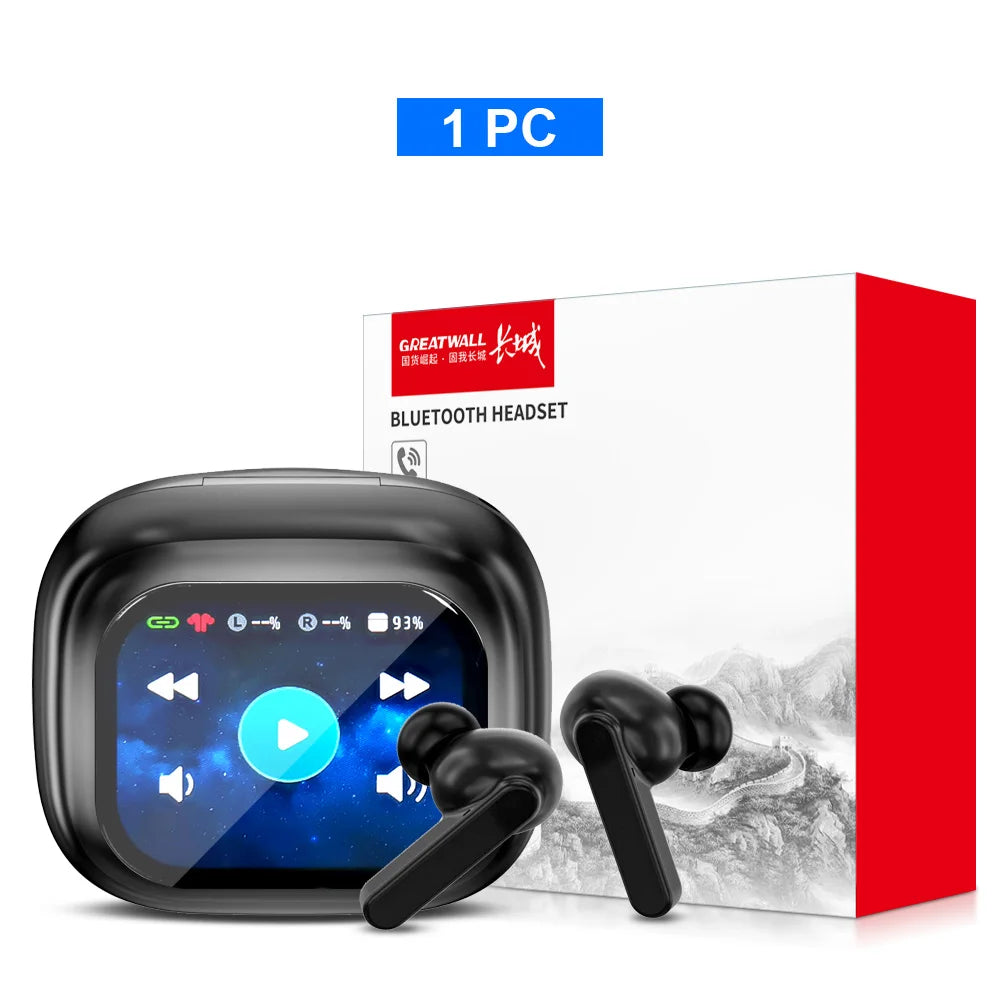 Auriculares Bluetooth TWS GREATWALL – HiFi, Pantalla Táctil LCD y Llamadas HD