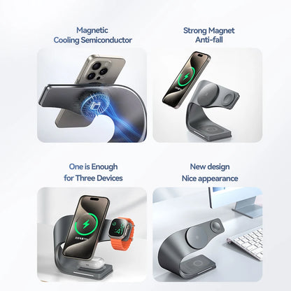 Cargador Inalámbrico 4 en 1 – para iPhone y Apple Watch