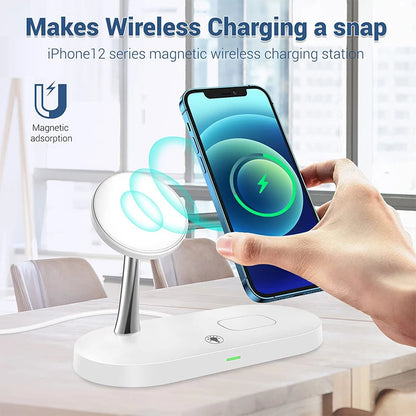 Cargador Inalámbrico 3 en 1 – Para iPhone, Apple Watch y AirPods