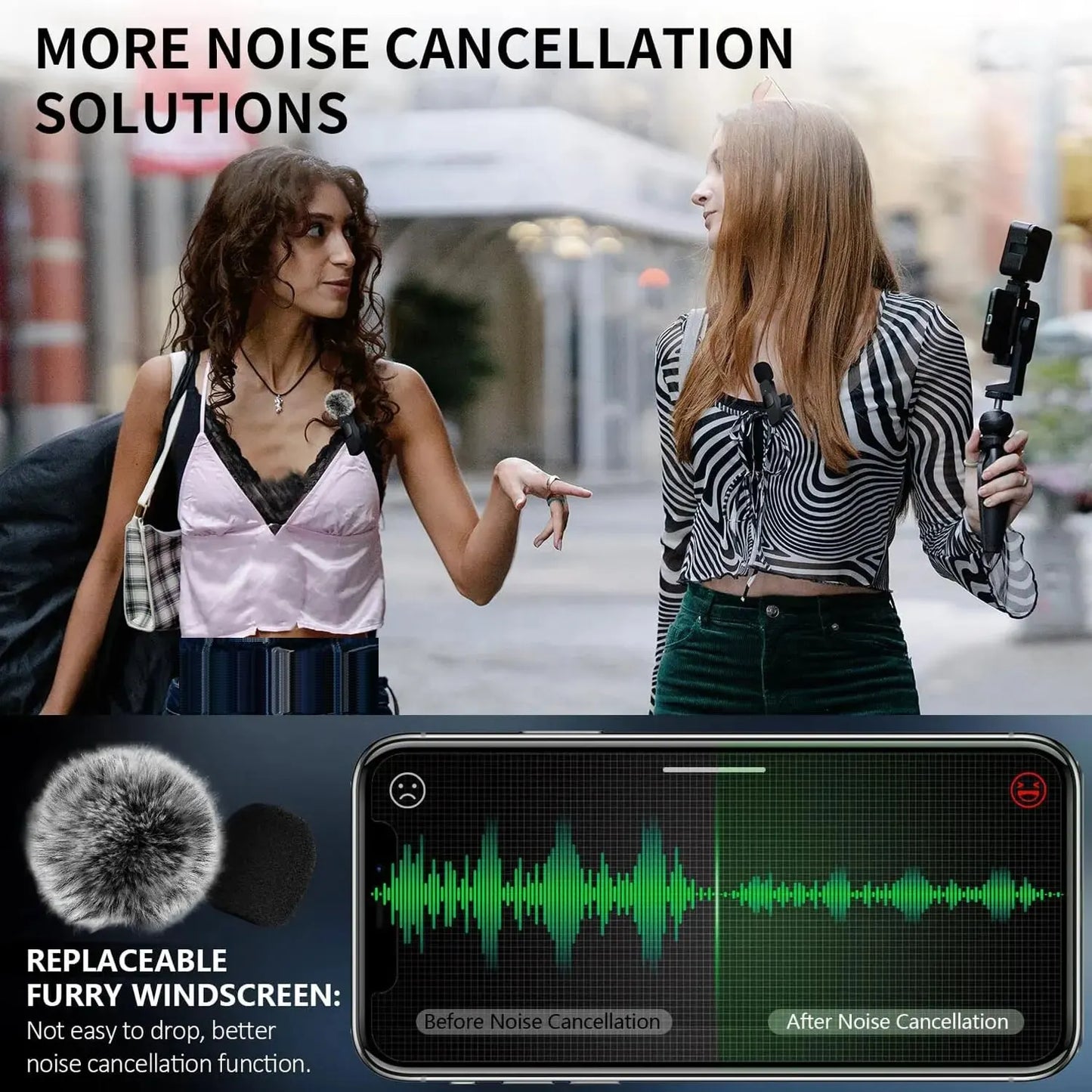 Micrófono Lavalier Inalámbrico – para iPhone y Android