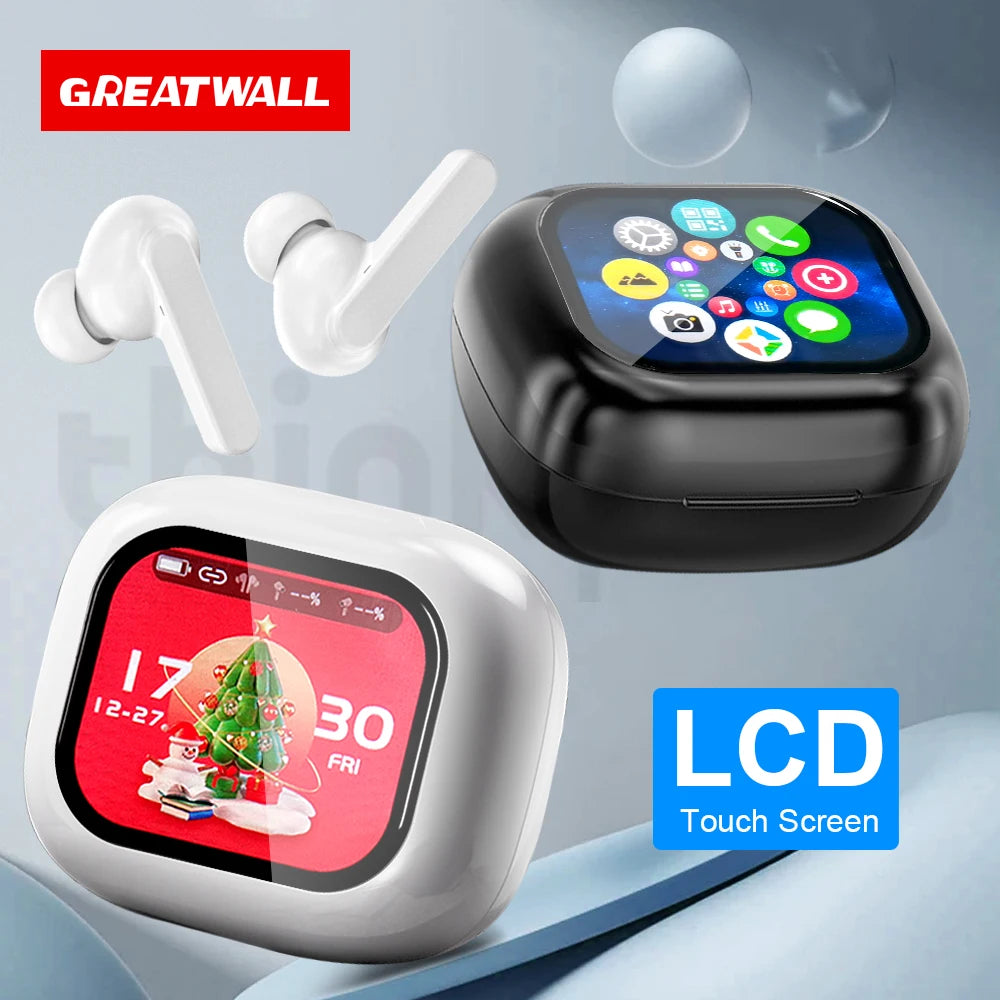 Auriculares Bluetooth TWS GREATWALL – HiFi, Pantalla Táctil LCD y Llamadas HD