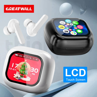 Auriculares Bluetooth TWS GREATWALL – HiFi, Pantalla Táctil LCD y Llamadas HD