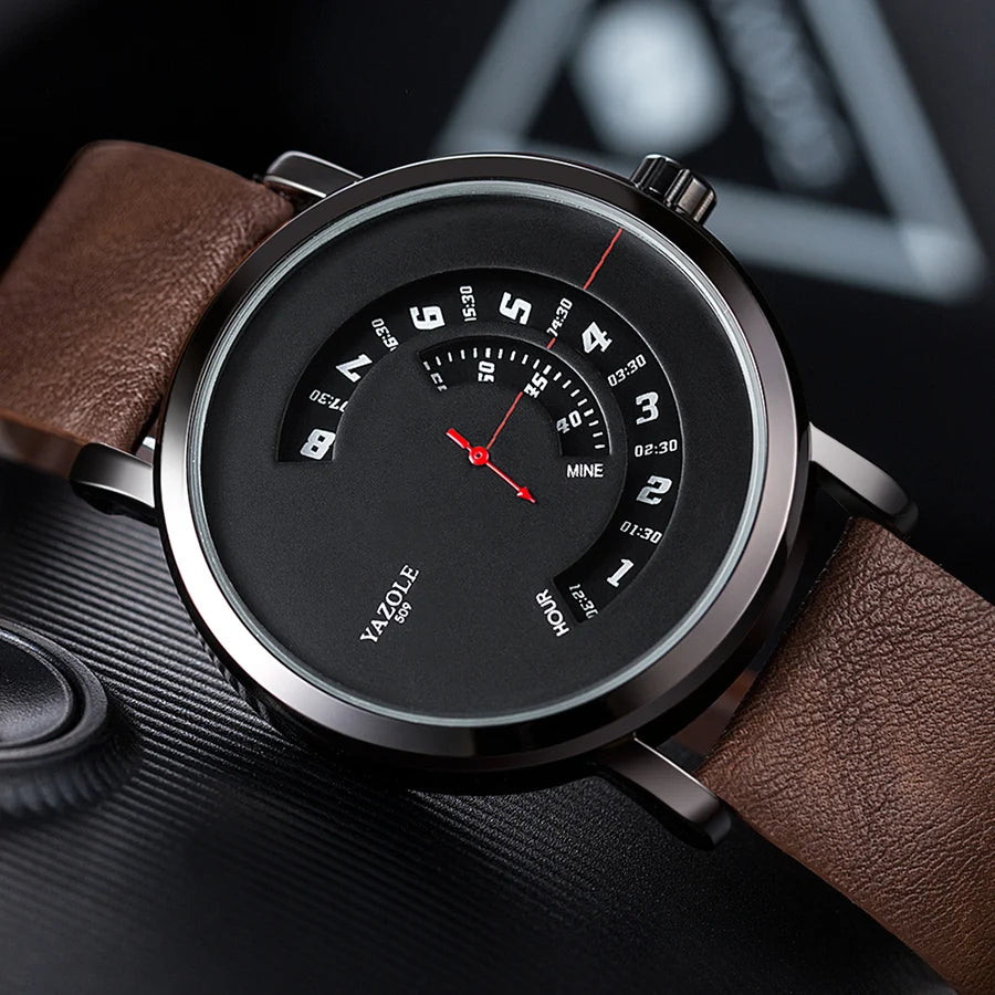 Reloj de cuarzo casual para hombre,