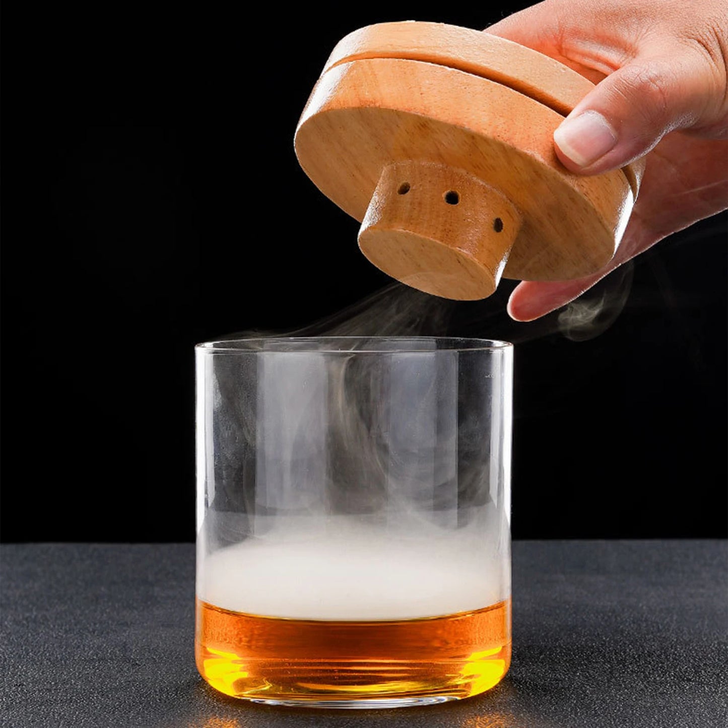 Kit Ahumador de Cócteles – Incluye 4 Astillas de Madera para Whisky y Tragos
