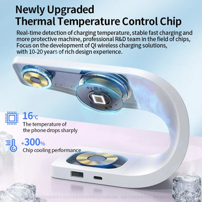 Cargador Inalámbrico 4 en 1 – para iPhone y Apple Watch