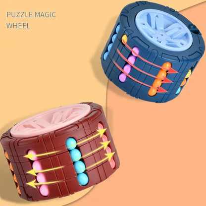 Cubo Giratorio 3D Antiestrés – Rompecabezas Educativo Montessori para Niños