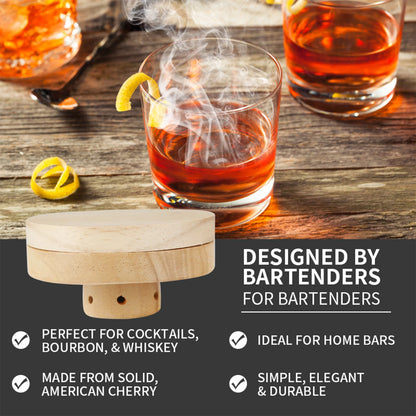 Kit Ahumador de Cócteles – Incluye 4 Astillas de Madera para Whisky y Tragos