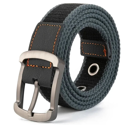 Cinturón Táctico de Lona – Unisex, Ajustable y Resistente para Uso Diario