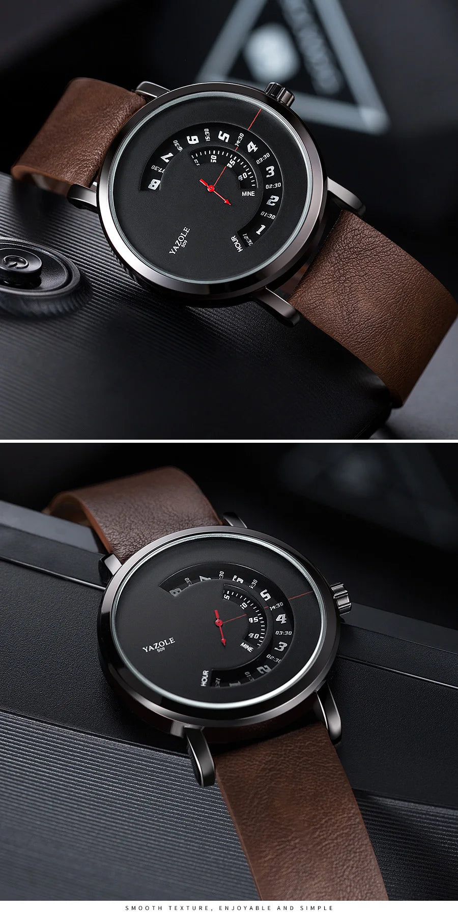 Reloj de cuarzo casual para hombre,