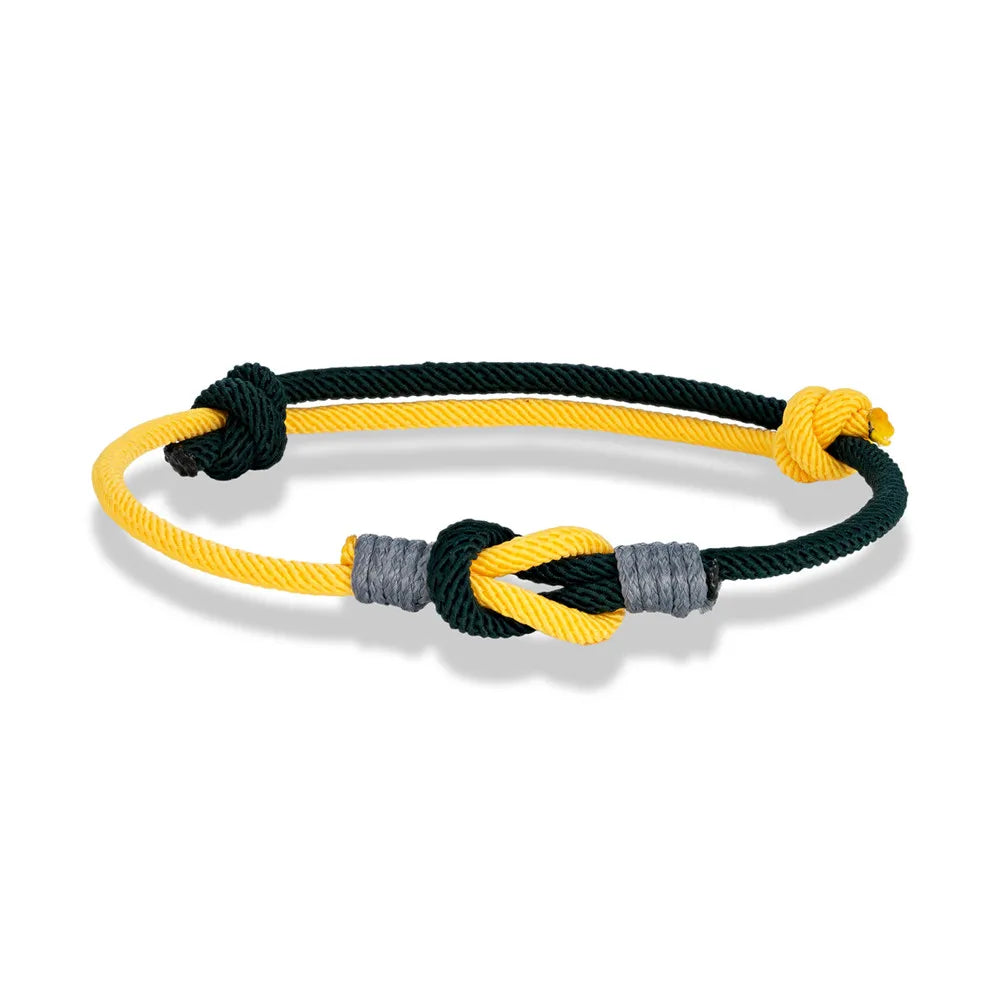 Pulsera con Nudo Ajustable Bicolor
