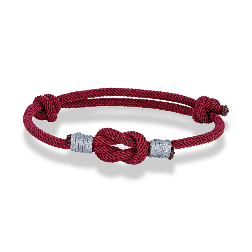 Pulsera con Nudo Ajustable Bicolor