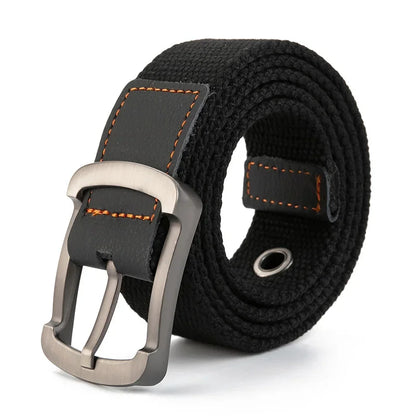 Cinturón Táctico de Lona – Unisex, Ajustable y Resistente para Uso Diario