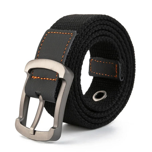 Cinturón Táctico de Lona – Unisex, Ajustable y Resistente para Uso Diario