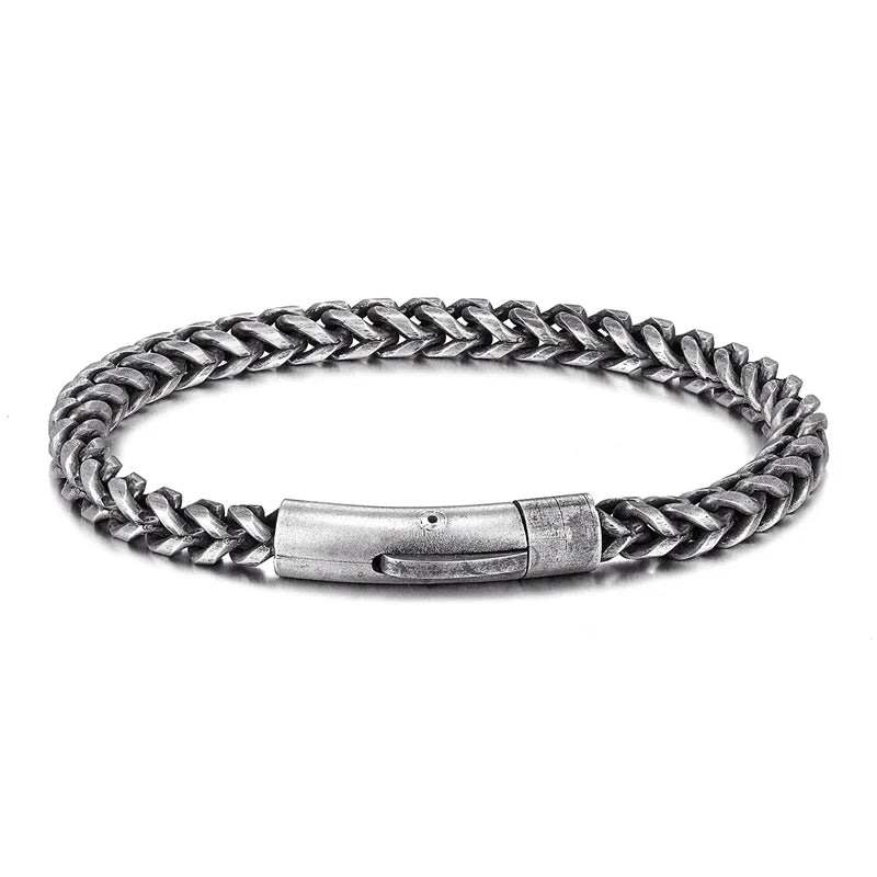 Pulsera de Acero Inoxidable Chapado en Oro 18K con Cierre Magnético
