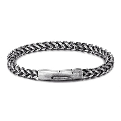 Pulsera de Acero Inoxidable Chapado en Oro 18K con Cierre Magnético