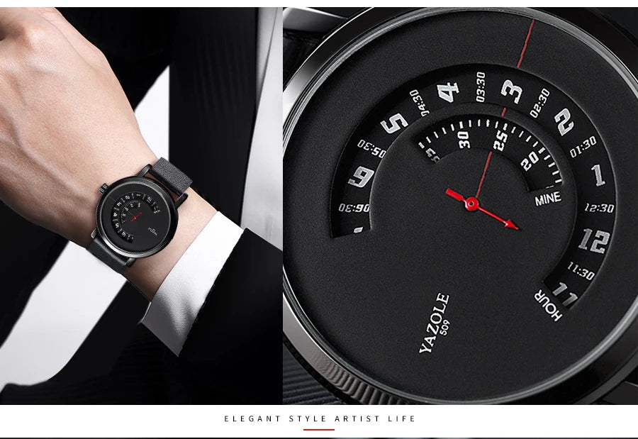 Reloj de cuarzo casual para hombre,