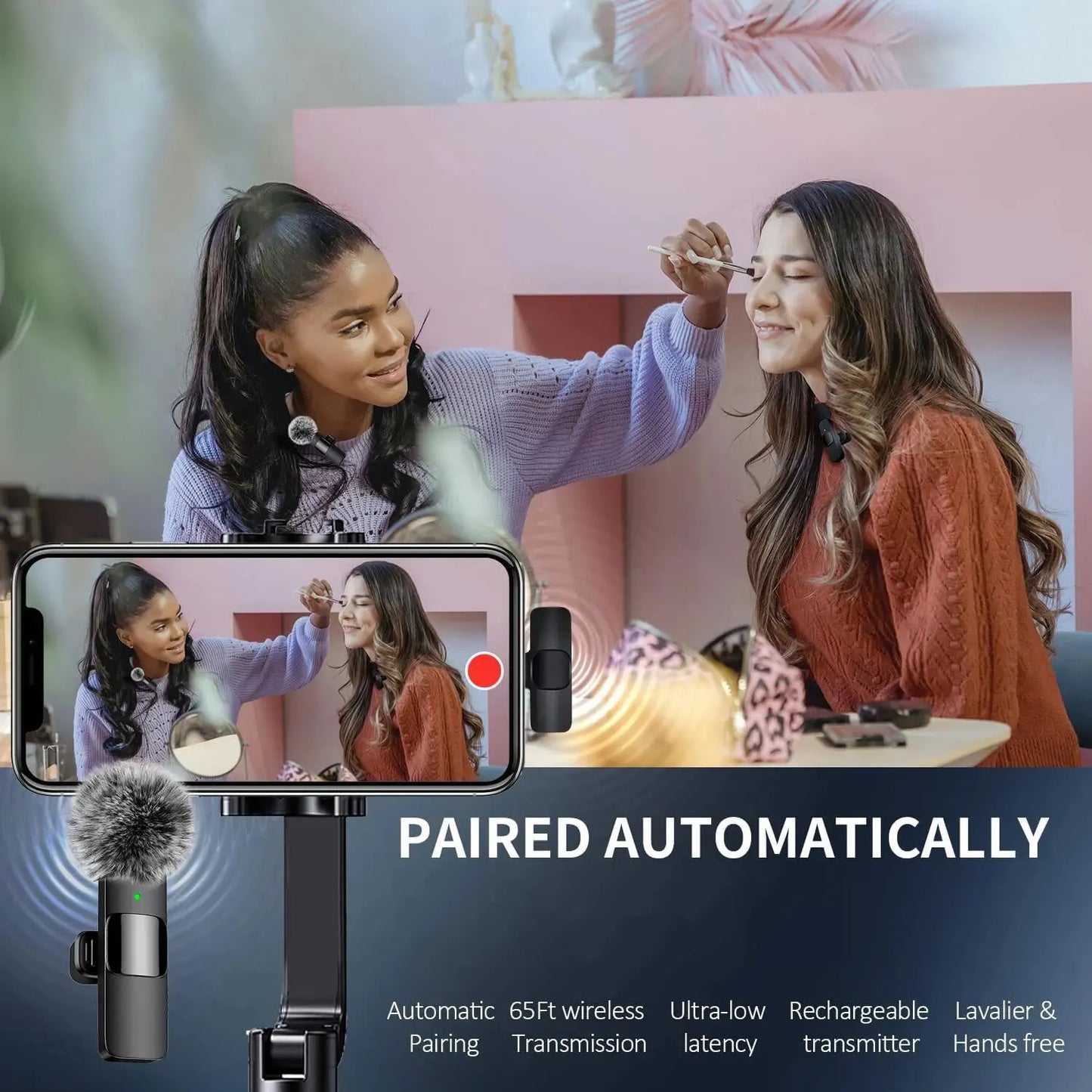 Micrófono Lavalier Inalámbrico – para iPhone y Android