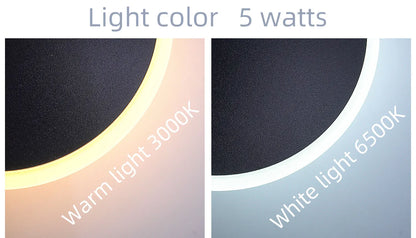 Aplique LED de Pared 5W – Luz Moderna Giratoria 350°