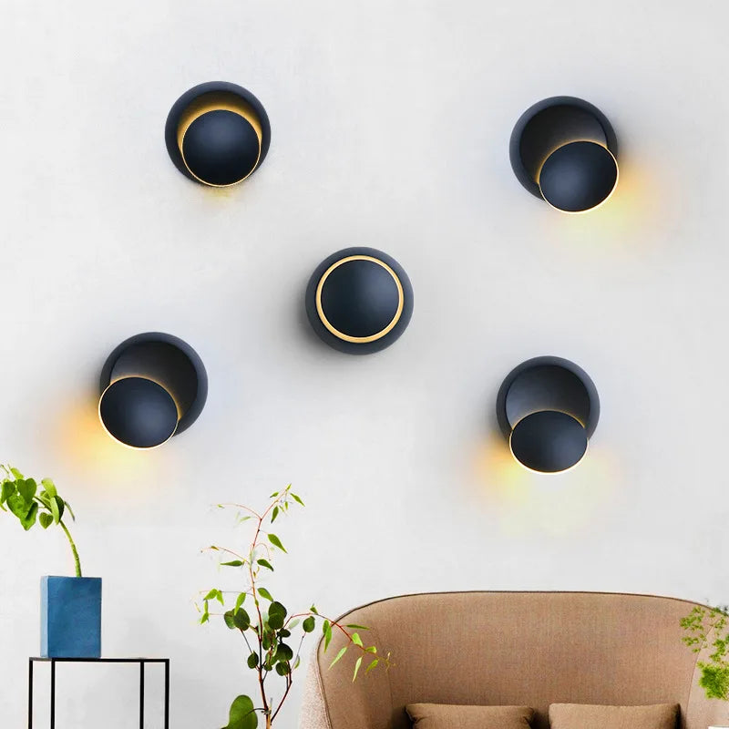 Aplique LED de Pared 5W – Luz Moderna Giratoria 350°