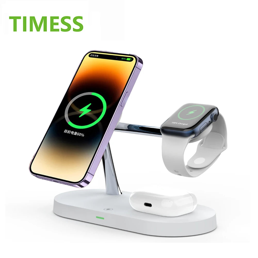 Cargador Inalámbrico 3 en 1 – Para iPhone, Apple Watch y AirPods