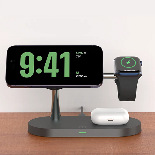 Cargador Inalámbrico 3 en 1 – Para iPhone, Apple Watch y AirPods