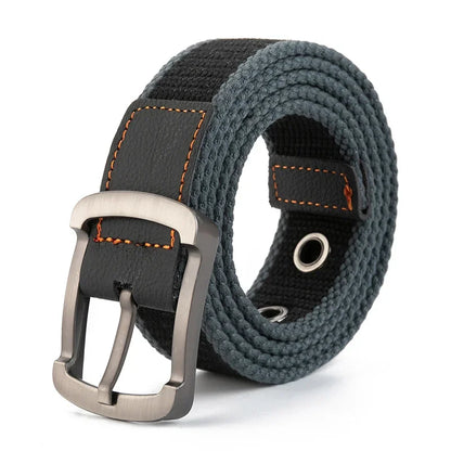 Cinturón Táctico de Lona – Unisex, Ajustable y Resistente para Uso Diario