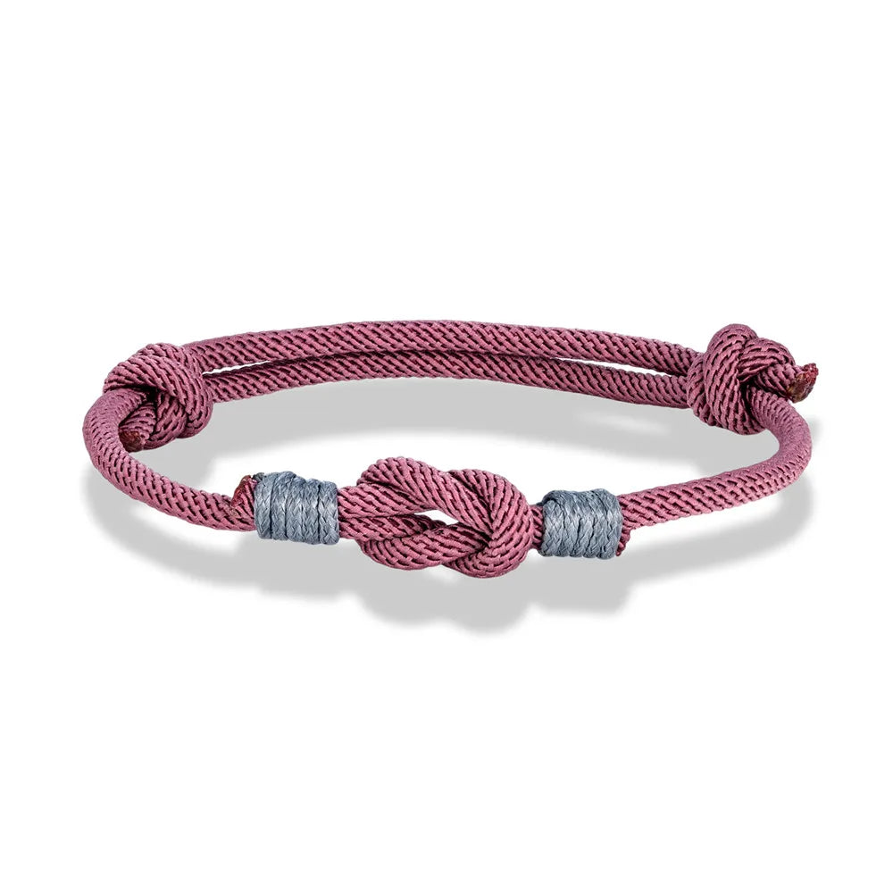 Pulsera con Nudo Ajustable Bicolor